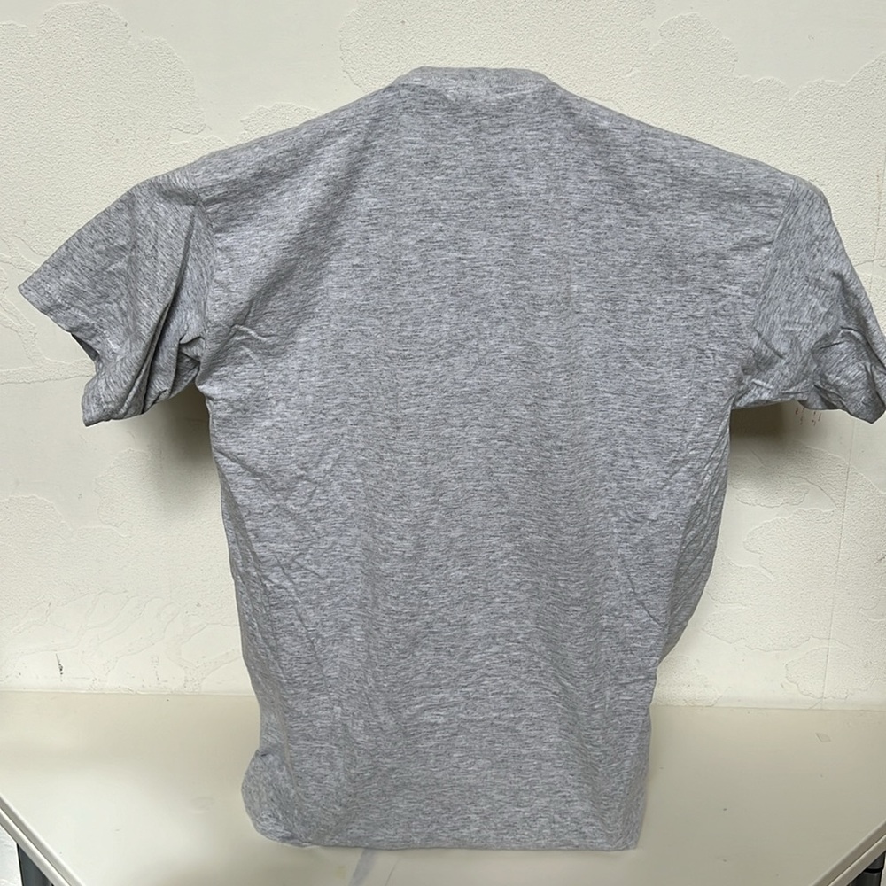 ATHENS GREECE Men’s Fruit of the Loom Grey Graphic T-shirt Size L with Flaw - Picture 3 of 8